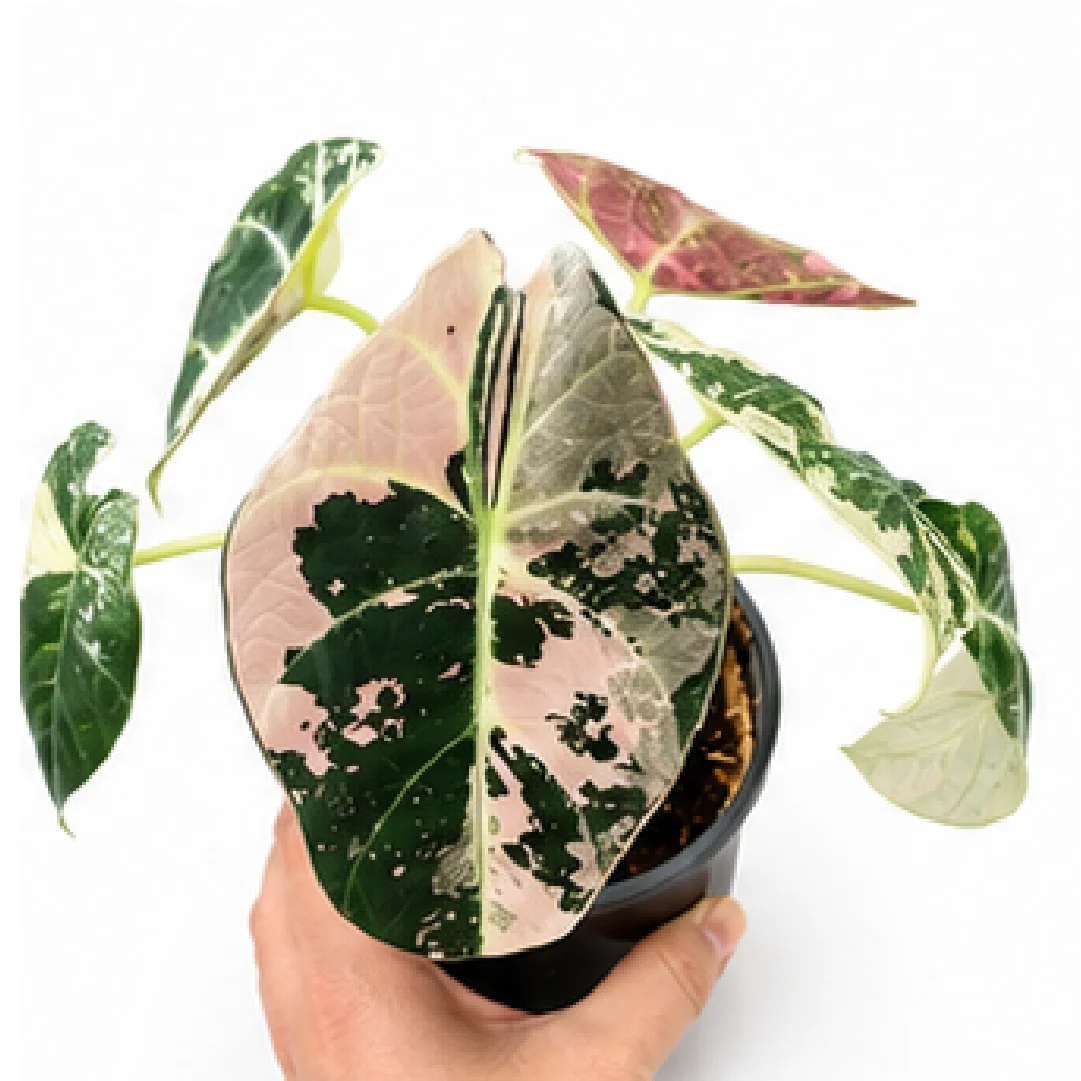 Alocasia Black Velvet Pink Var (Single Leaf for Shipping) – Tissue Culture