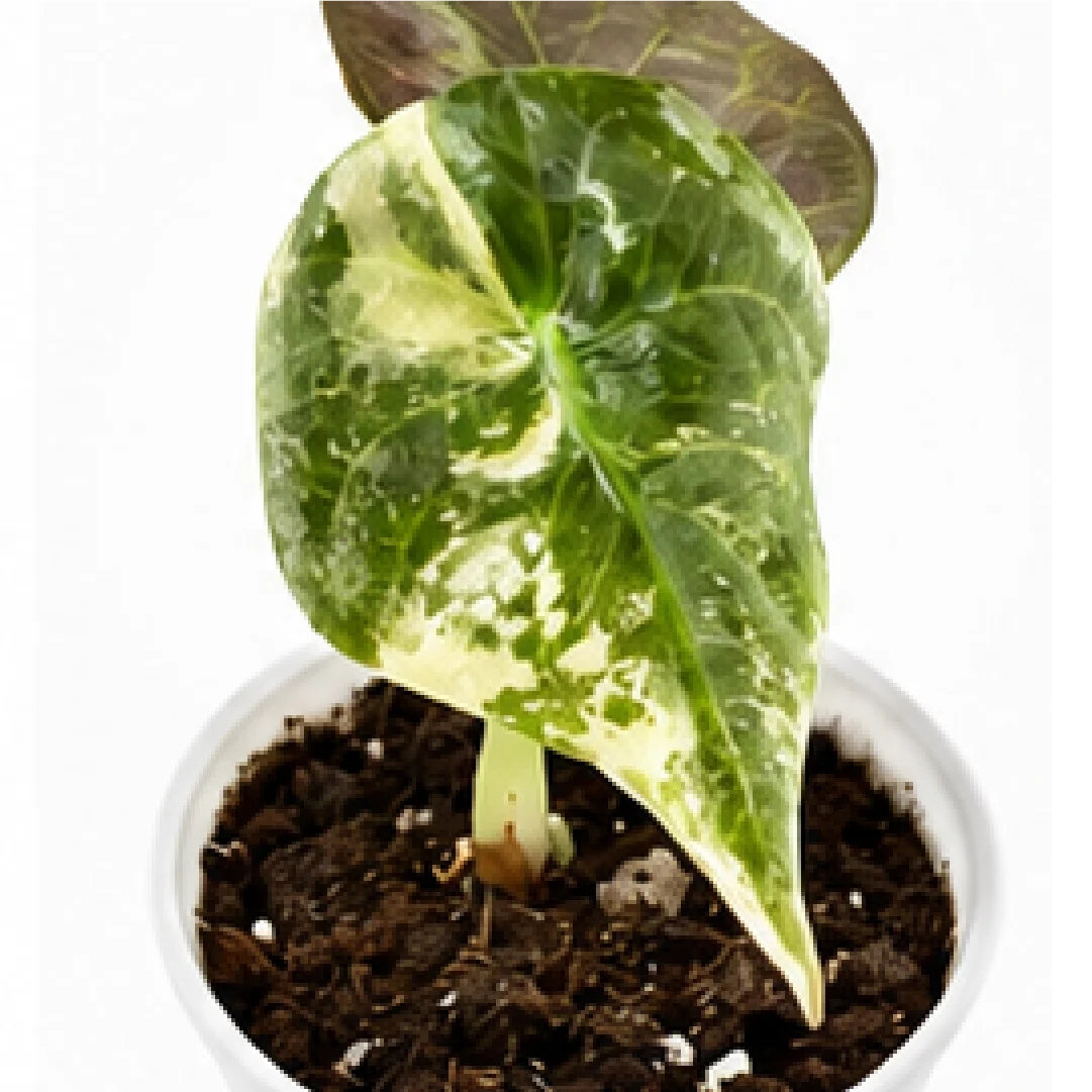 Alocasia Sedenii Pink Var (Single Leaf for Shipping) – Tissue Culture