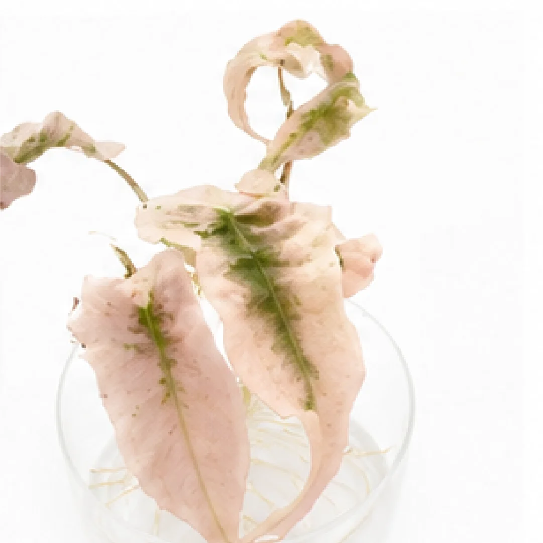 Alocasia Venom Pink Albo Var (Single Leaf for Shipping) – Tissue Culture