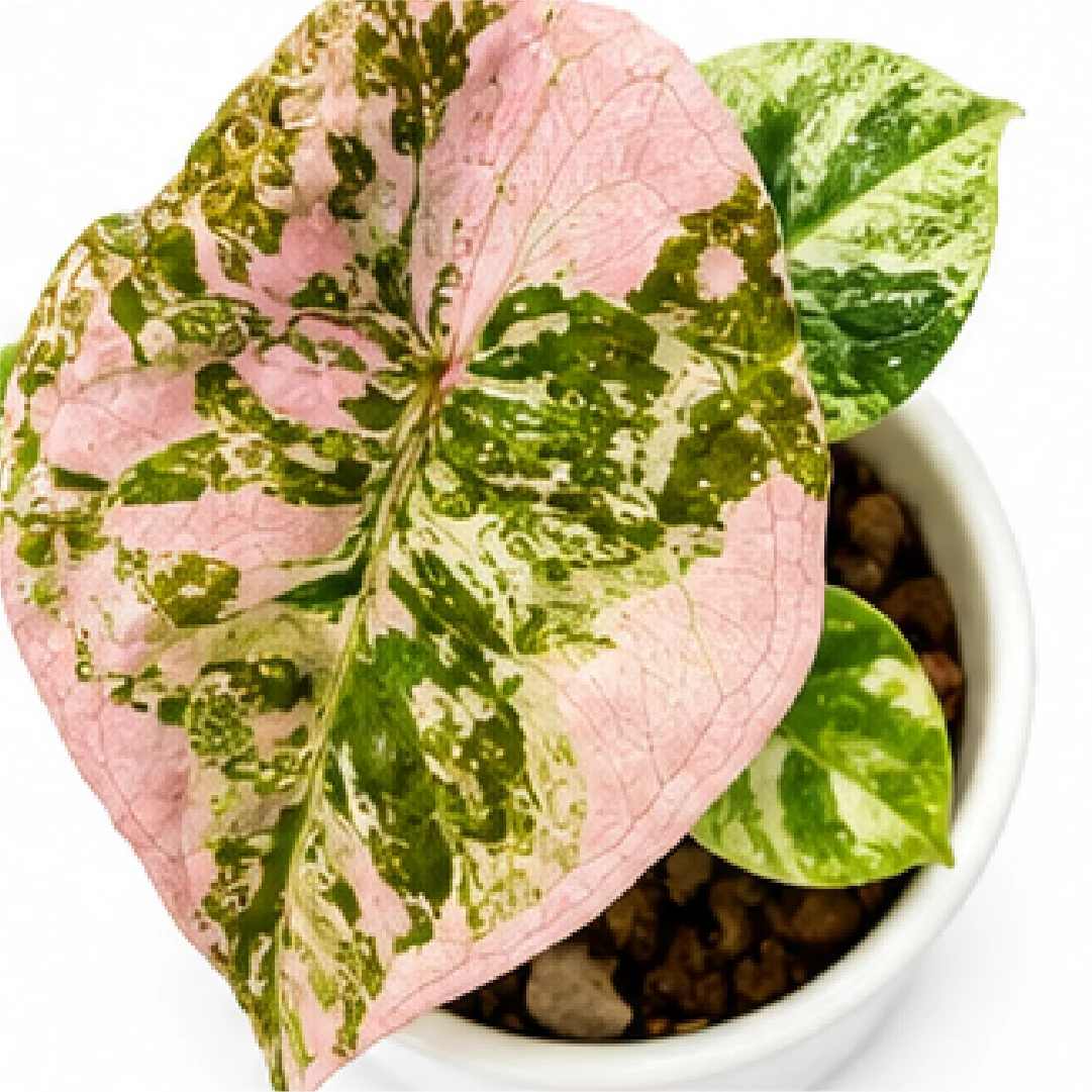 Alocasia Cuprea Albo / Pink Var – Tissue Culture