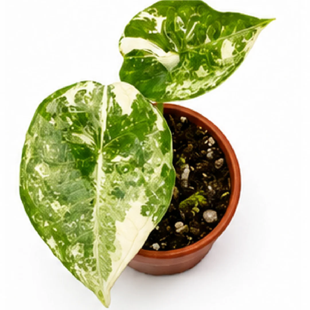 Alocasia Silver Nebula Albo Var – Tissue Culture