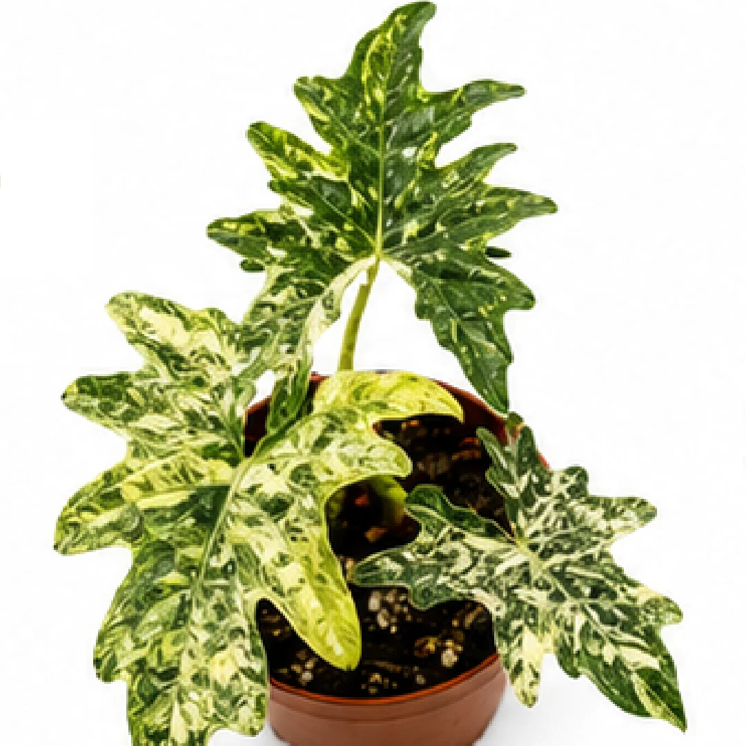 Alocasia Jacklyn Aurea Variegated Tissue Culture Plantlet