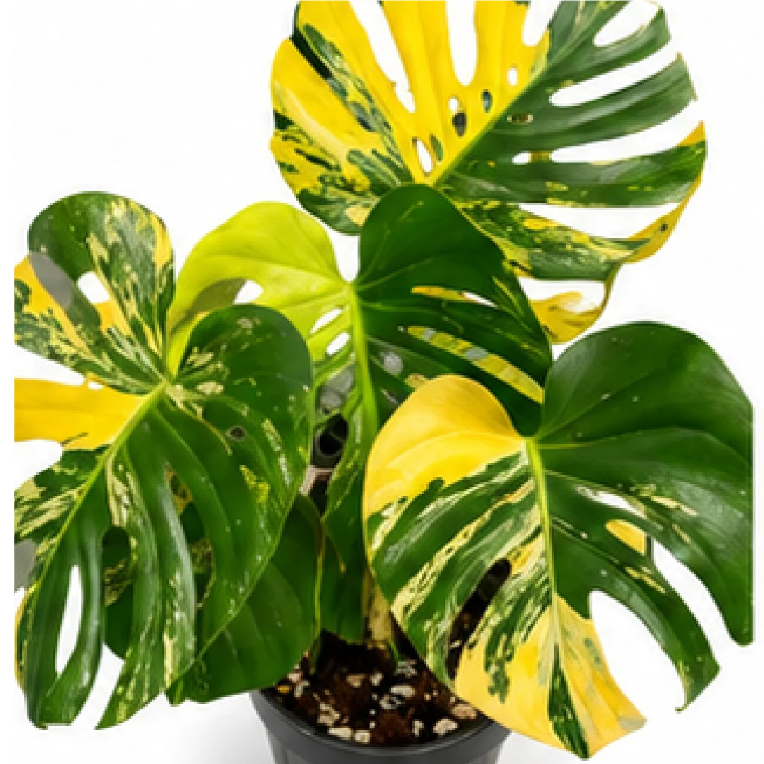 Monstera Lemon PomPom Variegated – Tissue Culture