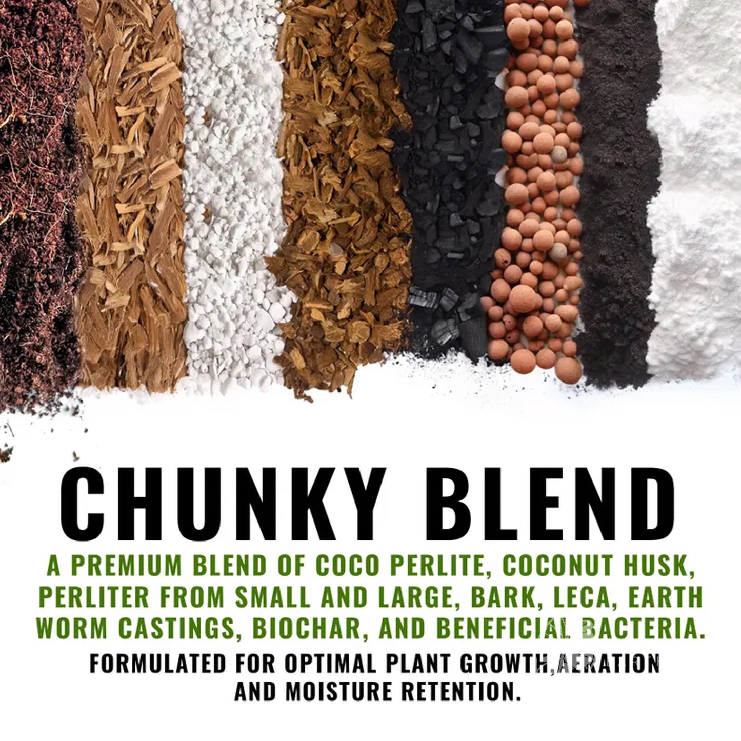 Tropical Aroid Mix with Leca Chunky Medium Mix Soilless Grow for Monstera Albos, Philodendron, Orchids, Hoya